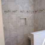 large tile shower