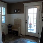 Mudroom view of door